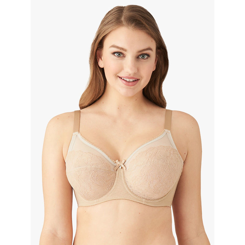 Wacoal Retro Chic Non-Padded Wired Full Coverage Full Support Everyday Comfort Brown (34DDD)