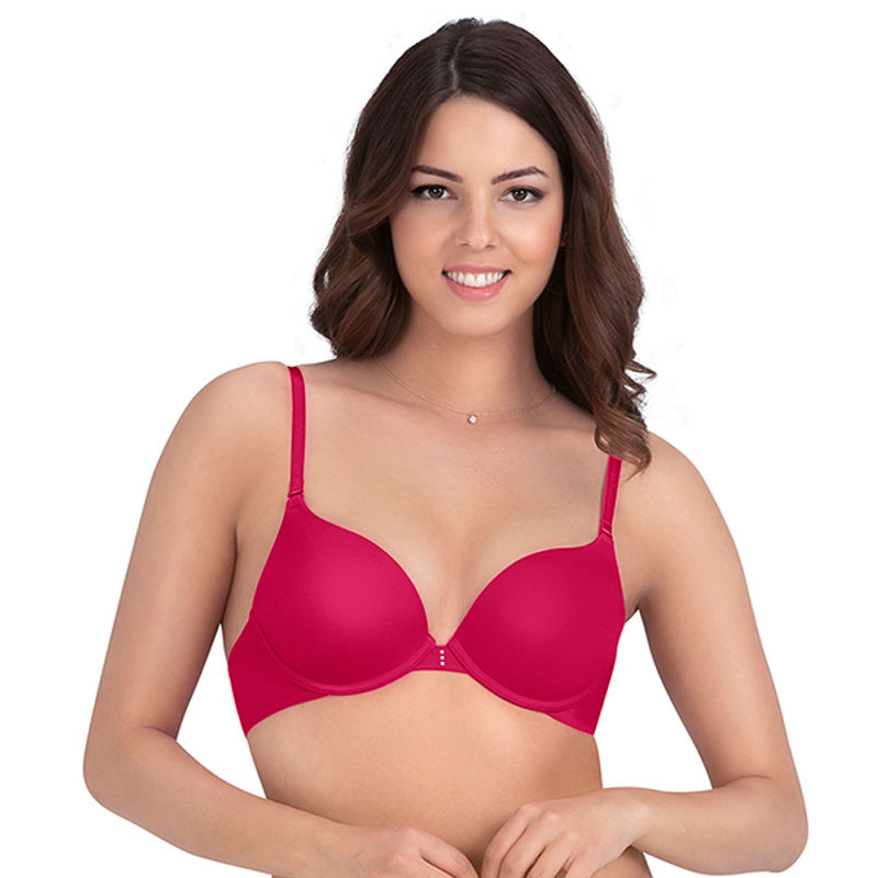Amante Perfect Lift Padded Wired Seamless Bra - Pink (36C)