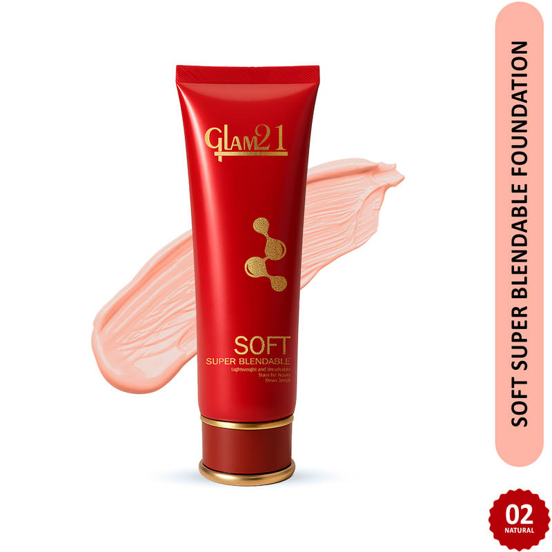 Glam21 Soft Super Blendable Tube Foundation -Natural