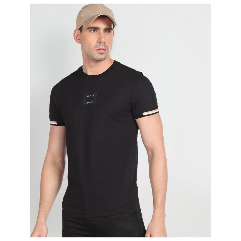 Arrow Newyork Crew Neck Logo Badge T-Shirt (S)