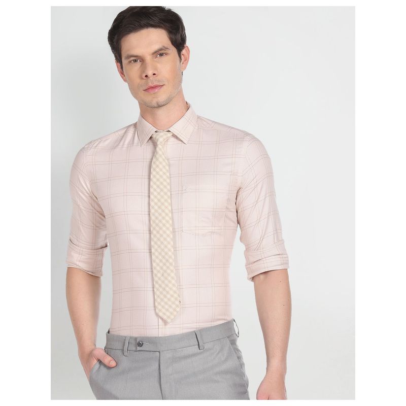 Dobby Check Long Sleeve Shirt
