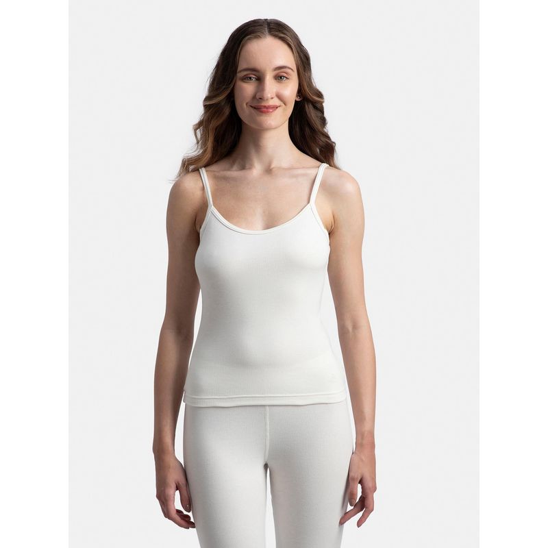 Jockey 2548 Women Warm Combed Cotton Rich Brushed Thermal Camisole - Off White (XL)
