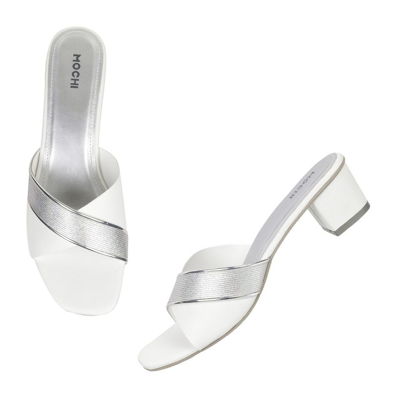 mochi white heels