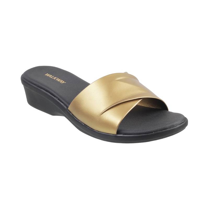 Walkway Antic Gold Synthetic Solid Wedges (EURO 36)