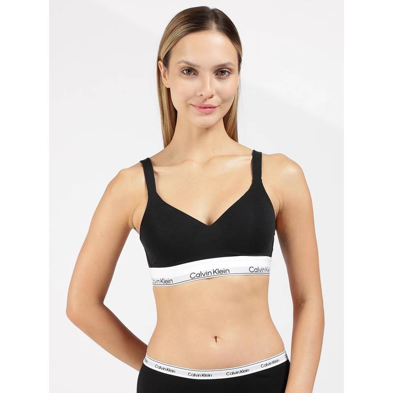 Calvin Klein Three Fourth Coverage Lightly Padded Non-Wired Bralette (L)