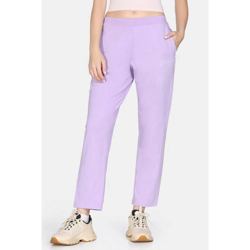 Zivame 2 Mile Fashion Knit Cotton Loungewear Bottom - Lilac Breeze (XL)
