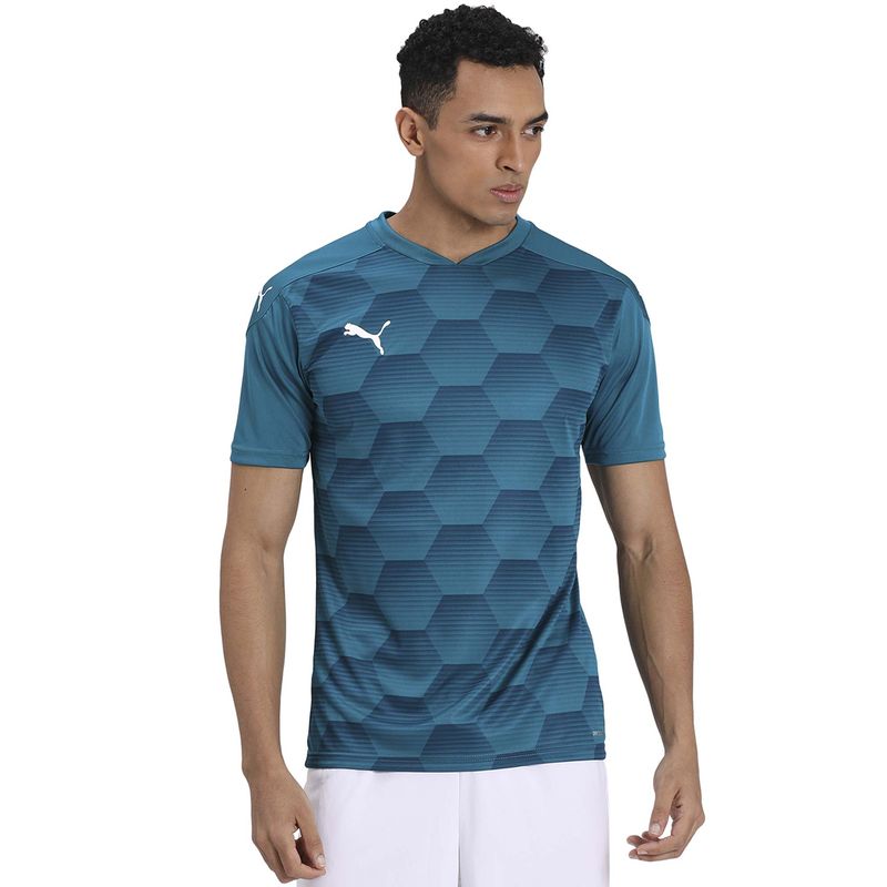 Puma Team Final 21 Graphic Jersey T-shirt - Blue (XS)