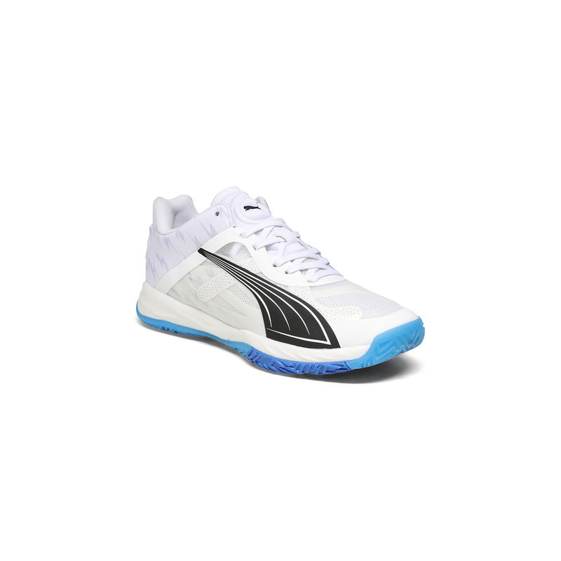 Puma Unisex Accelerate NITRO SQD White Badminton Shoes (UK 9)