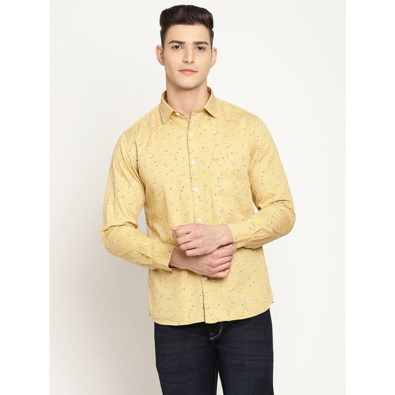 Cantabil Men Mustard Shirt (38)