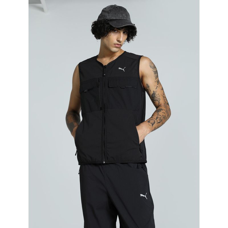 Puma Tech Cargo Vest Men's Black Bomber (S)