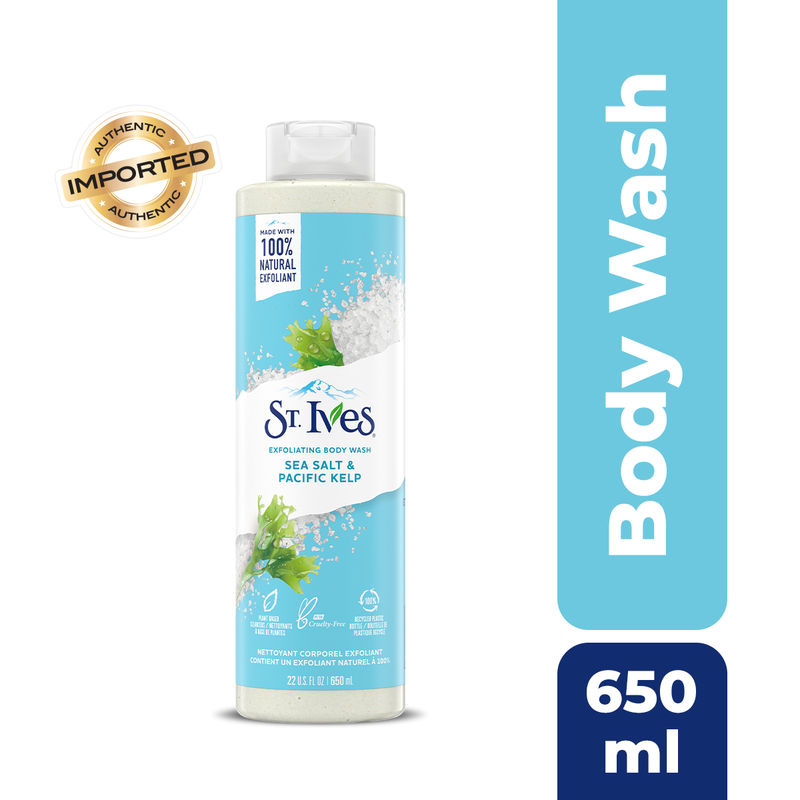 St. Ives Purifying Sea Salt & Pacific Kelp Exfoliating Body Wash