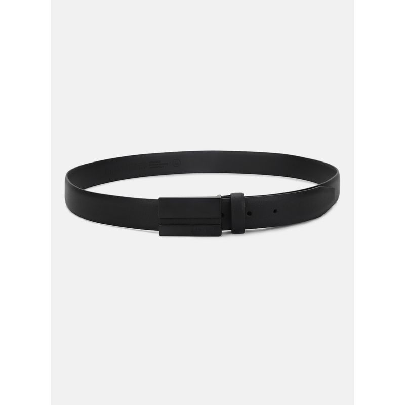 Antony Morato Men Black Solid Push Pin Closure Belt (L)