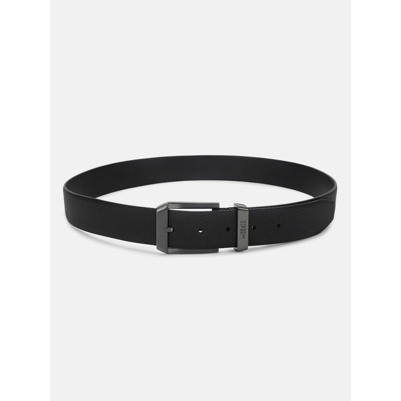 Antony Morato Men Black Solid Tang Closure Belt (M)