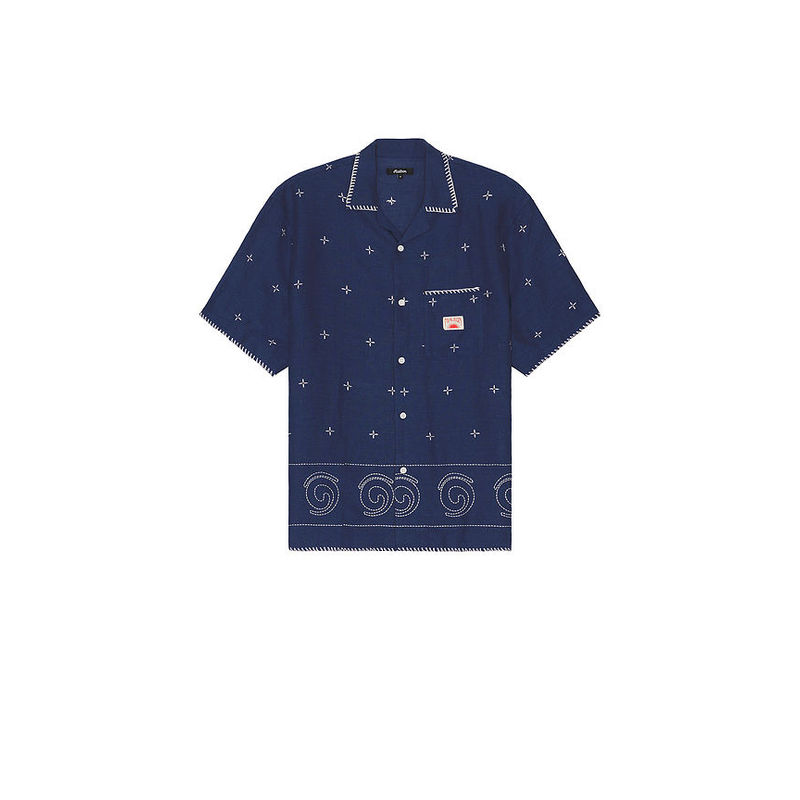 Buy Malbon Golf Ronin Linen Button Down Shirt Online
