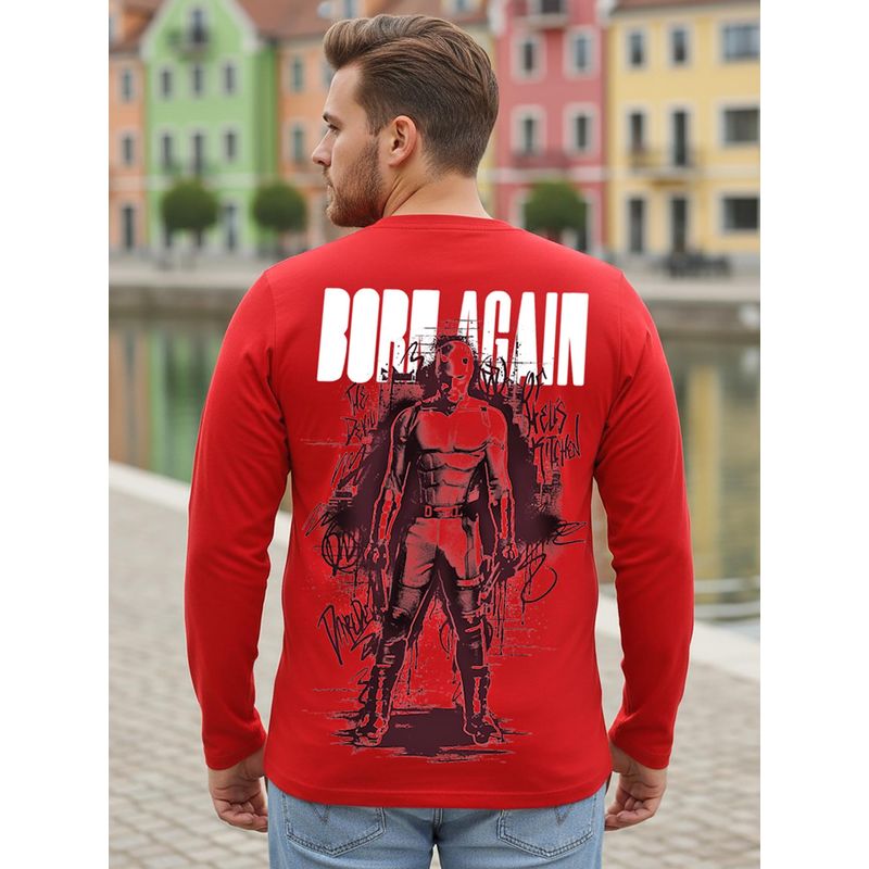 Bewakoof Marvel Bold Red The Devil Graphic Printed T-Shirt (3XL)