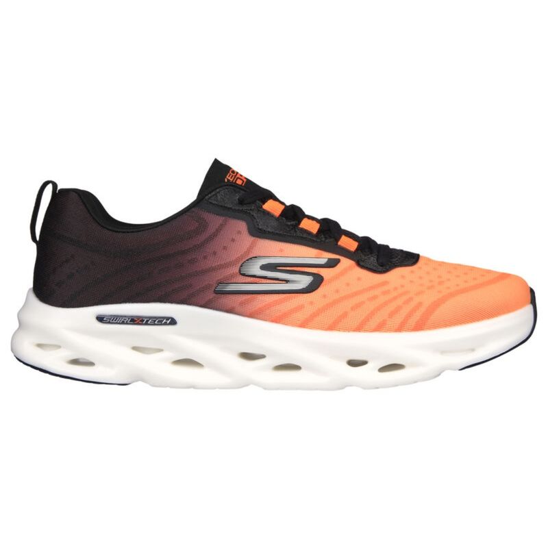 SKECHERS GO RUN SWIRL TECH SPEED Orange Running Shoes (UK 6)