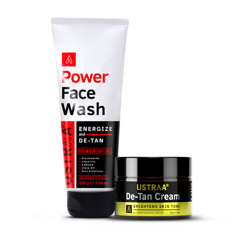 Ustraa Power Face Wash Detan & Detan Cream Buy Ustraa Power Face