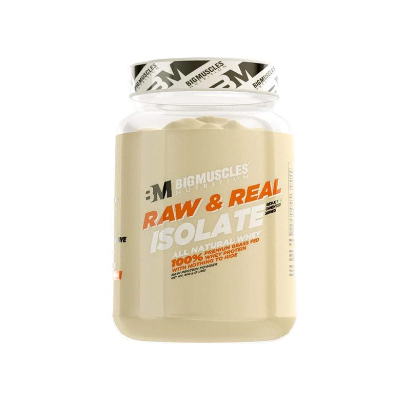 Big Muscles Nutrition Raw & Real Isolate Whey Protein Unflavoured Powder