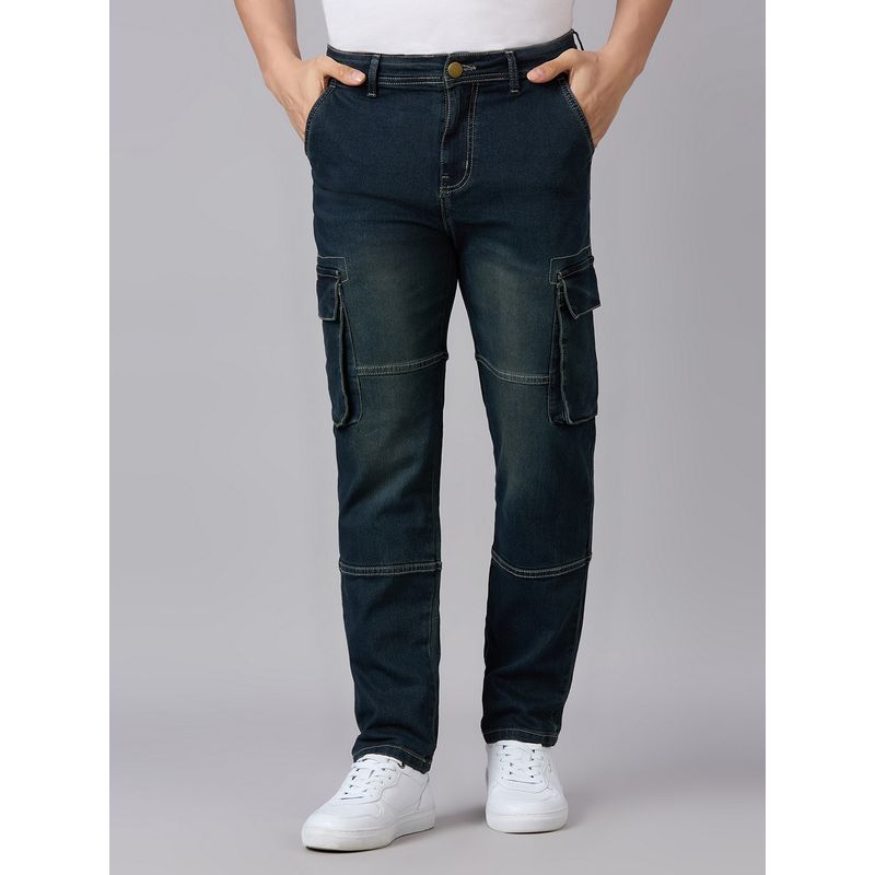 Style Quotient Men's Plus Size Dark Blue Relaxed Fit Jeans (28)