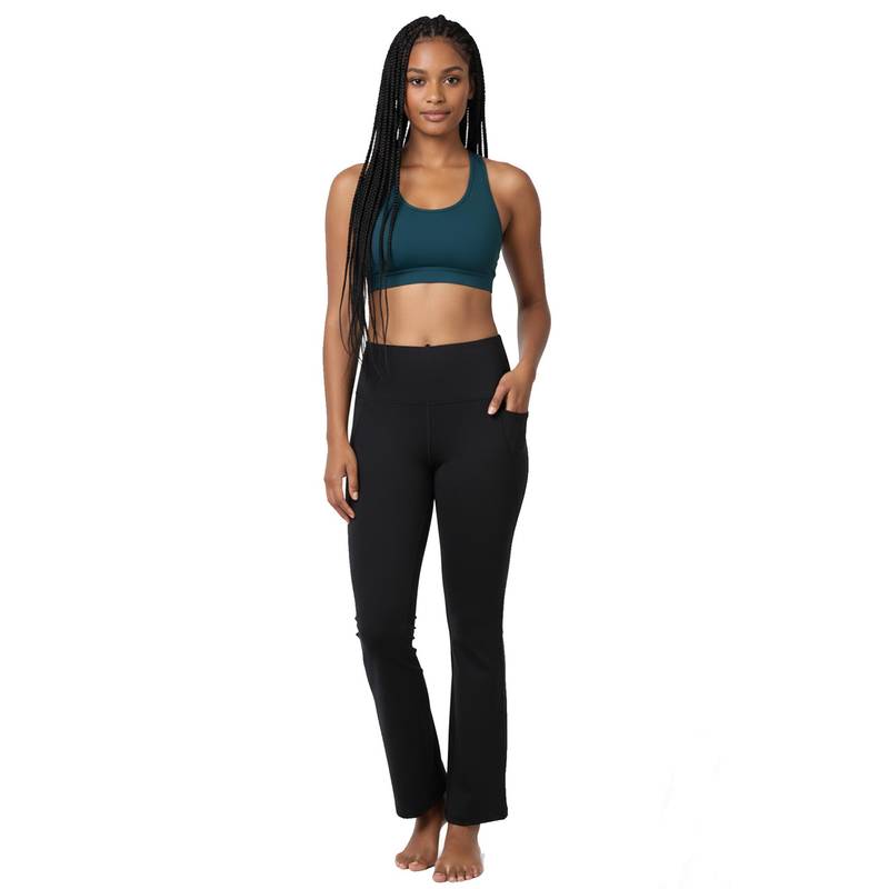 Inner Sense Recycled Fiber Black Flare Pants (S)