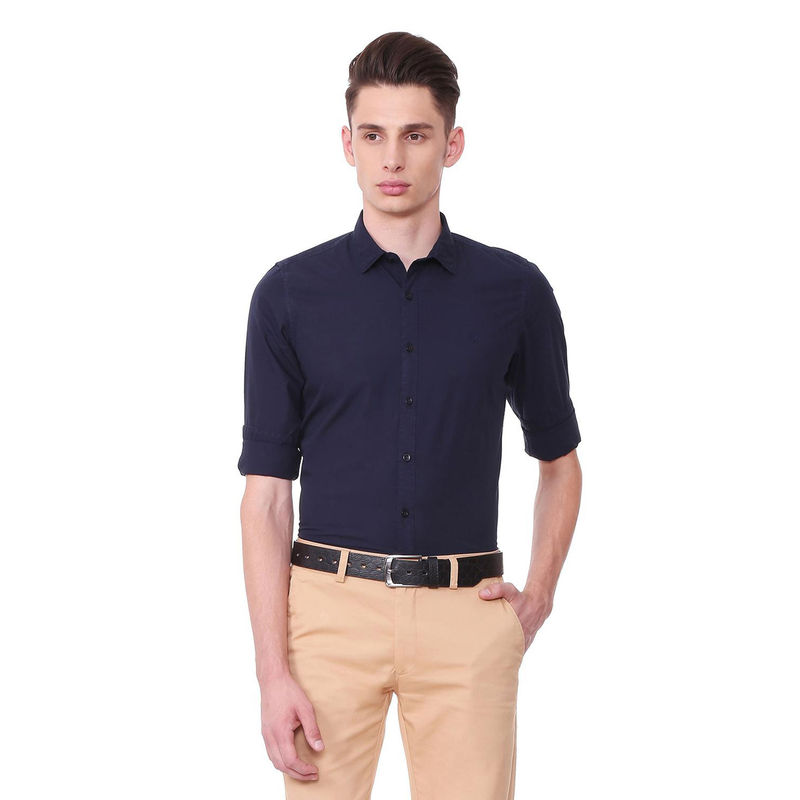 Allen Solly Navy Blue Shirt (39)