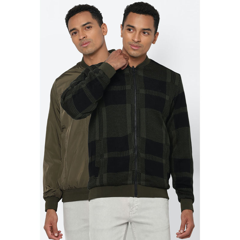 Allen Solly Olive Reversible Jacket (S)