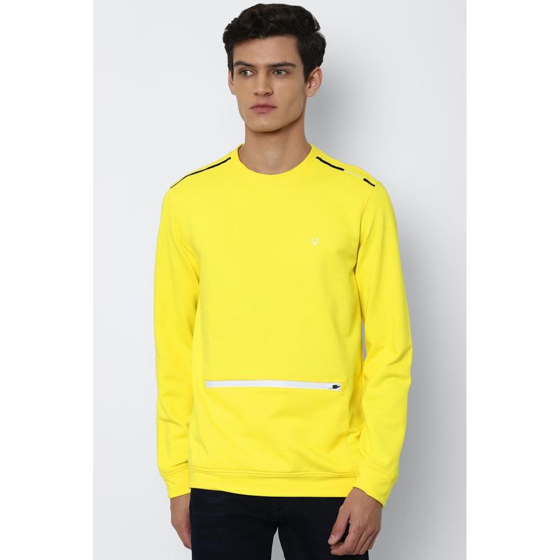 Allen Solly Yellow Sweatshirt (L)