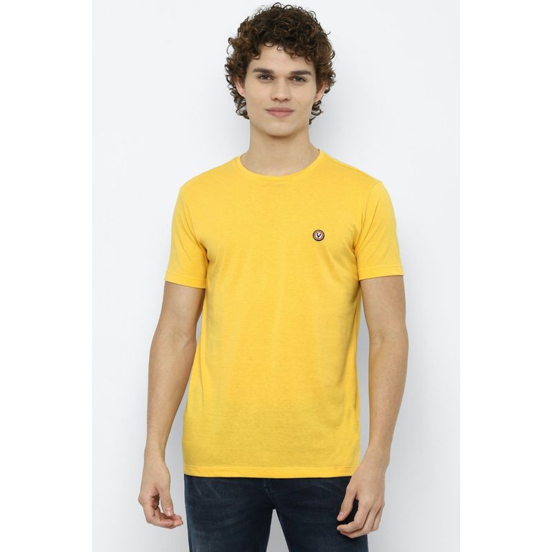 Allen Solly Men Yellow T-Shirt (S)