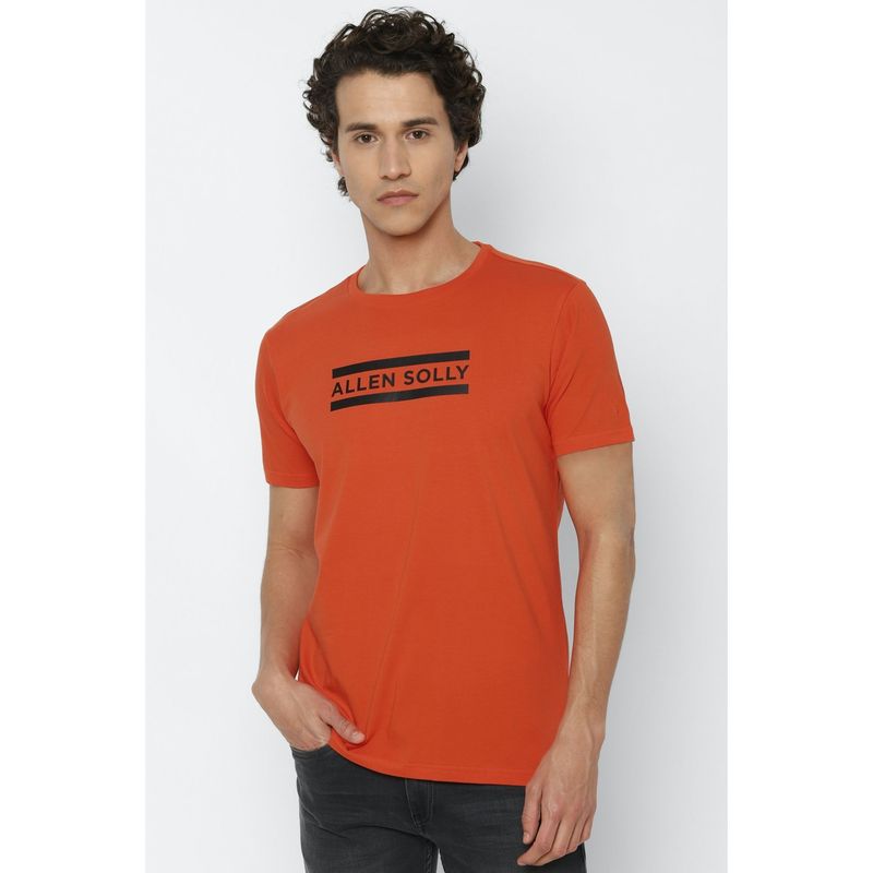 Allen Solly Orange T-Shirt (L)