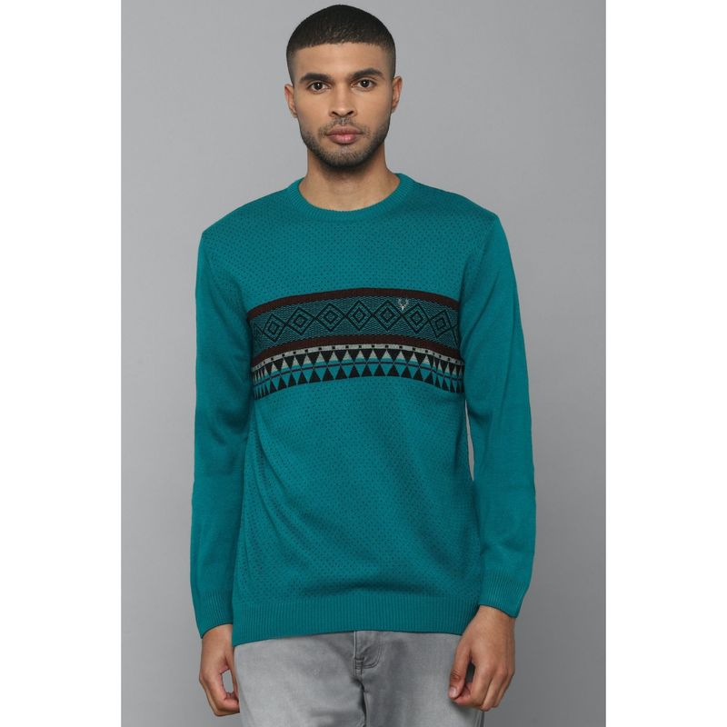 Allen Solly Green Sweater (M)