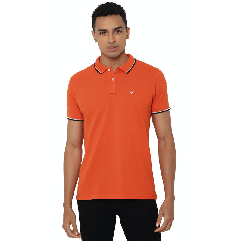 Allen Solly Orange T Shirt (L)