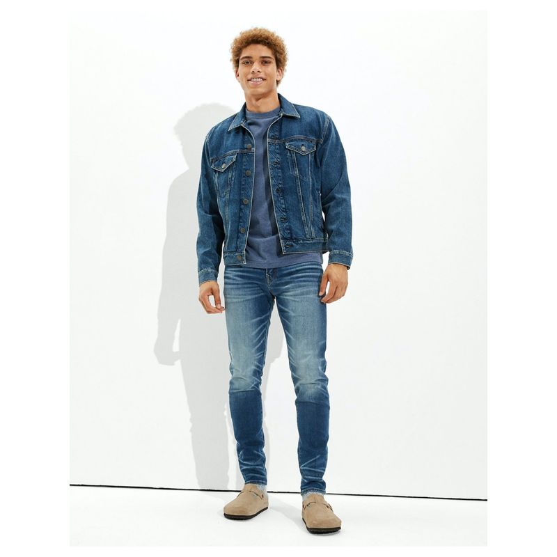 American Eagle Blue Solid Trackpants (29) (29)