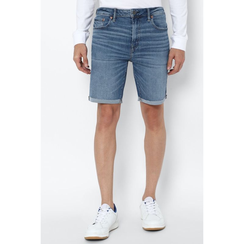 American Eagle Men Blue AirFlex+ 9 Inches Denim Short (30)