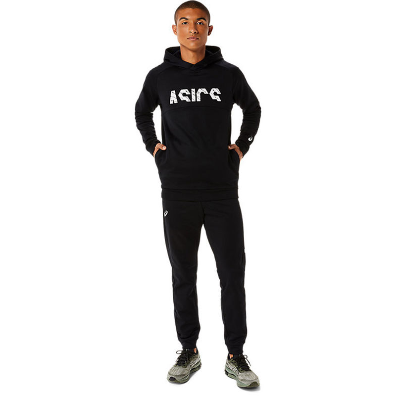 Asics CA Fleece Black Mens Hoodies (M)