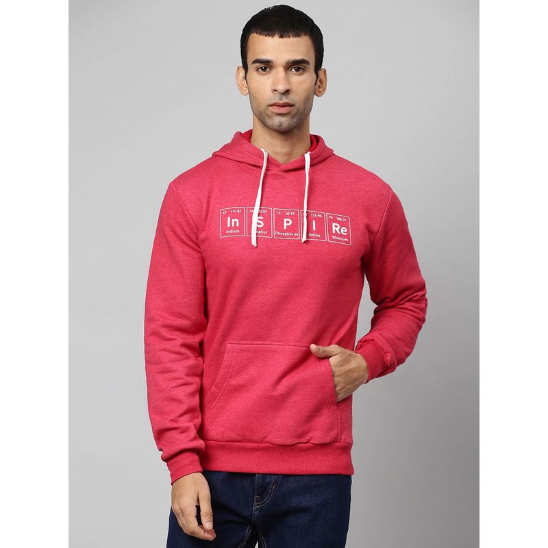 Campus Sutra Men Printed Full Sleeve Stylish Casual Hooded Sweatshirts