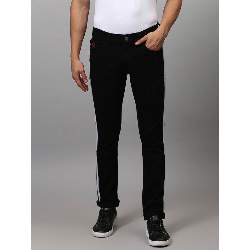 Campus Sutra Men Side Striped Stylish Casual Denim Jeans