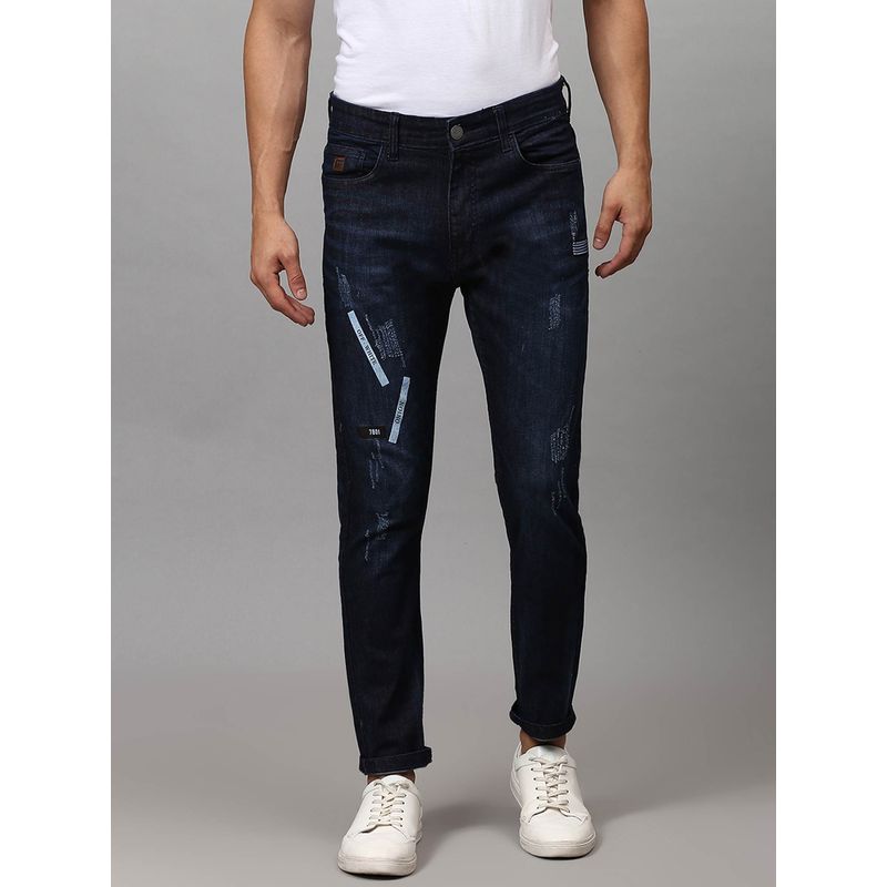 Campus Sutra Men Printed Stylish Casual Denim Jeans (36)