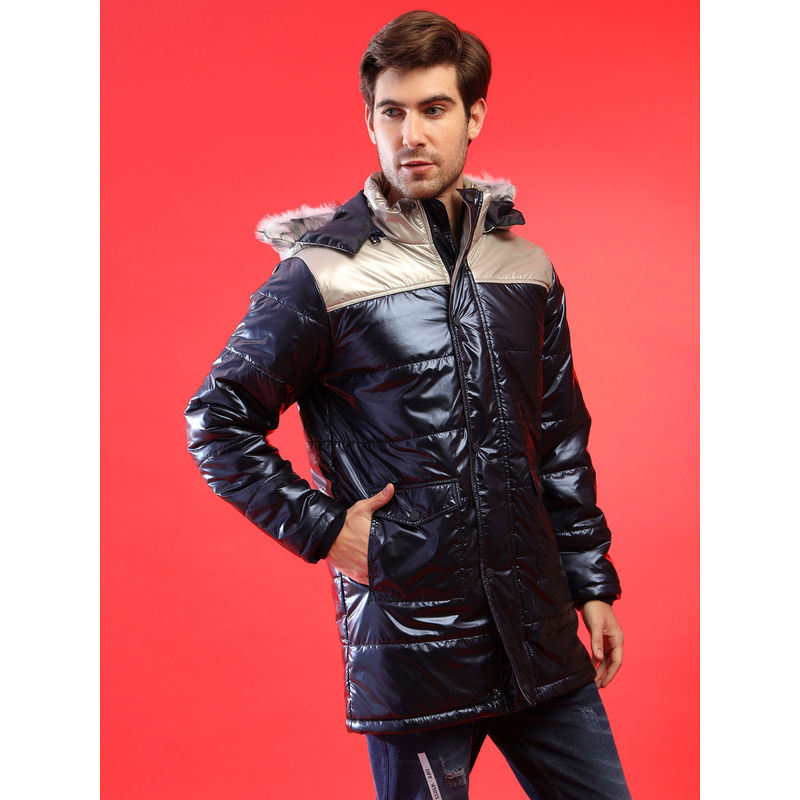 Campus Sutra Men Stylish Solid Winter Casual Long Jackets (S)