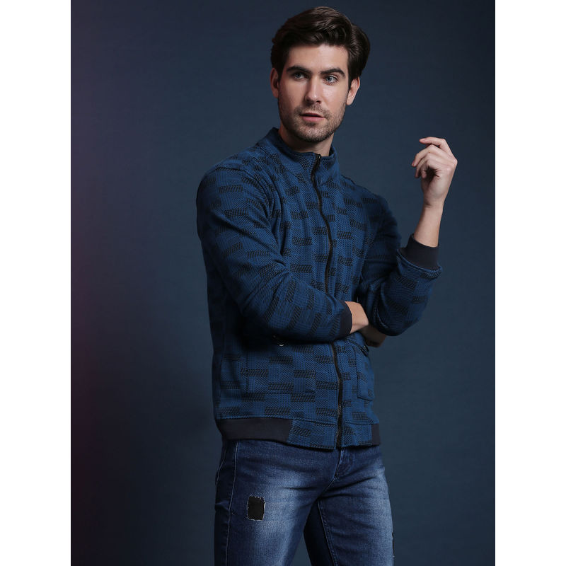 Campus Sutra Men Checks Full Sleeve Stylish Windcheater Casual Jacket (M)
