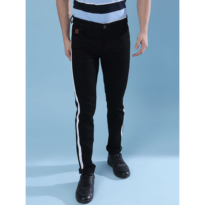 Campus Sutra Men Side Striped Stylish Casual Denim Jeans (36)