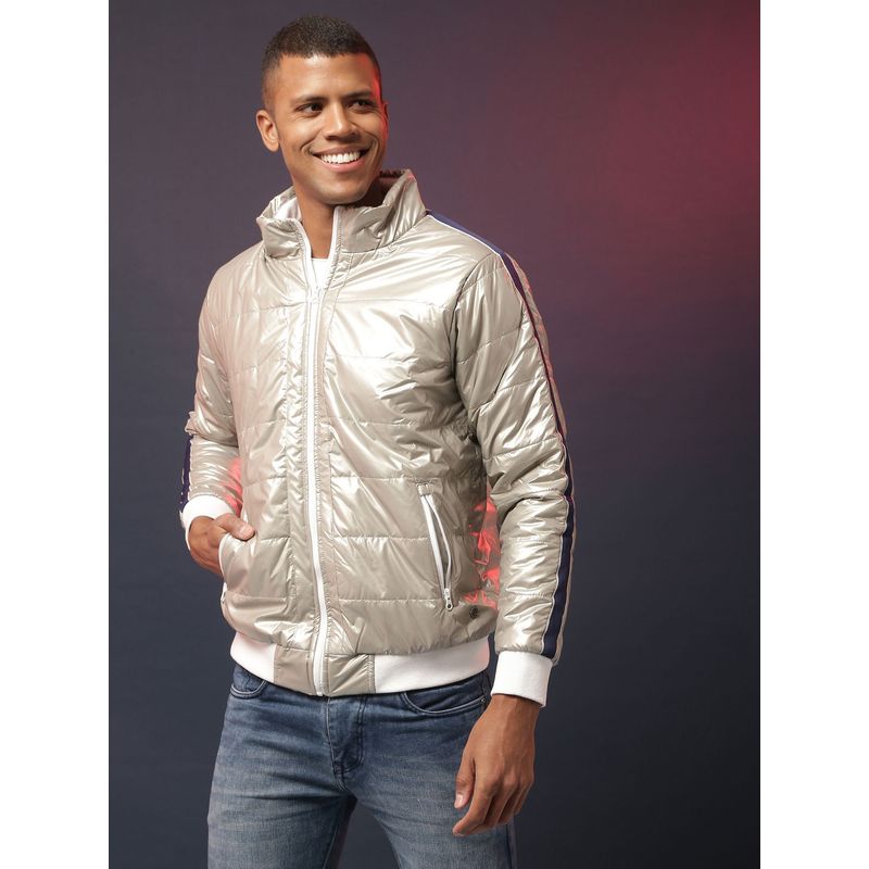 Campus Sutra Men Solid Stylish Casual Winter Bomber Jackets (XL)