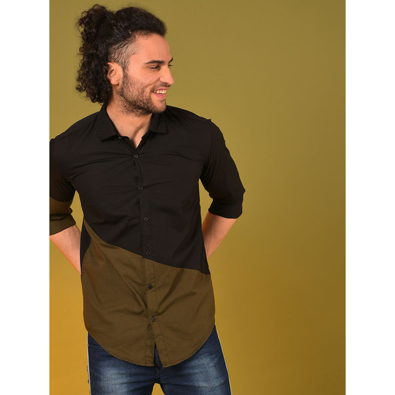 Campus Sutra Men Colorblock Stylish Casual Shirts (M)