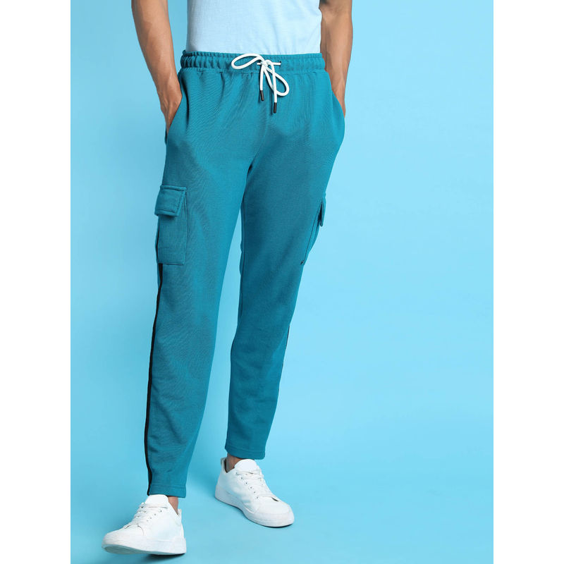 Campus Sutra Men Solid Side Pockets Stylish Evening and Sports Trackpant (XL)