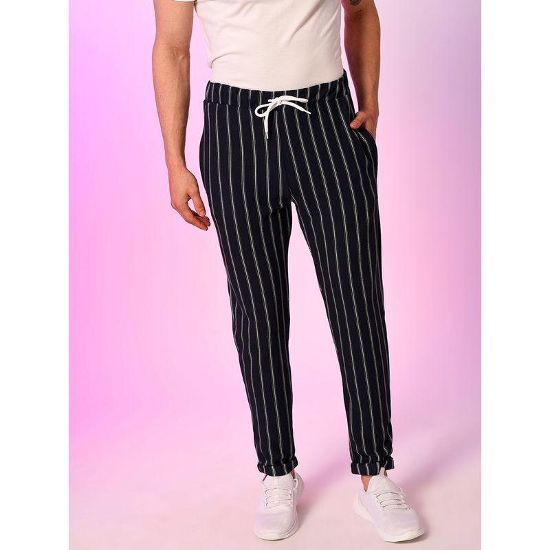 Campus Sutra Men Striped Stylish Casual and Evening Trackpant (XL)