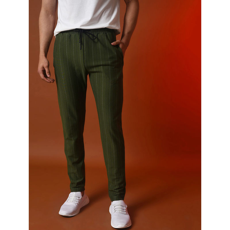 Campus Sutra Men Striped Stylish Casual and Evening Trackpant (S)