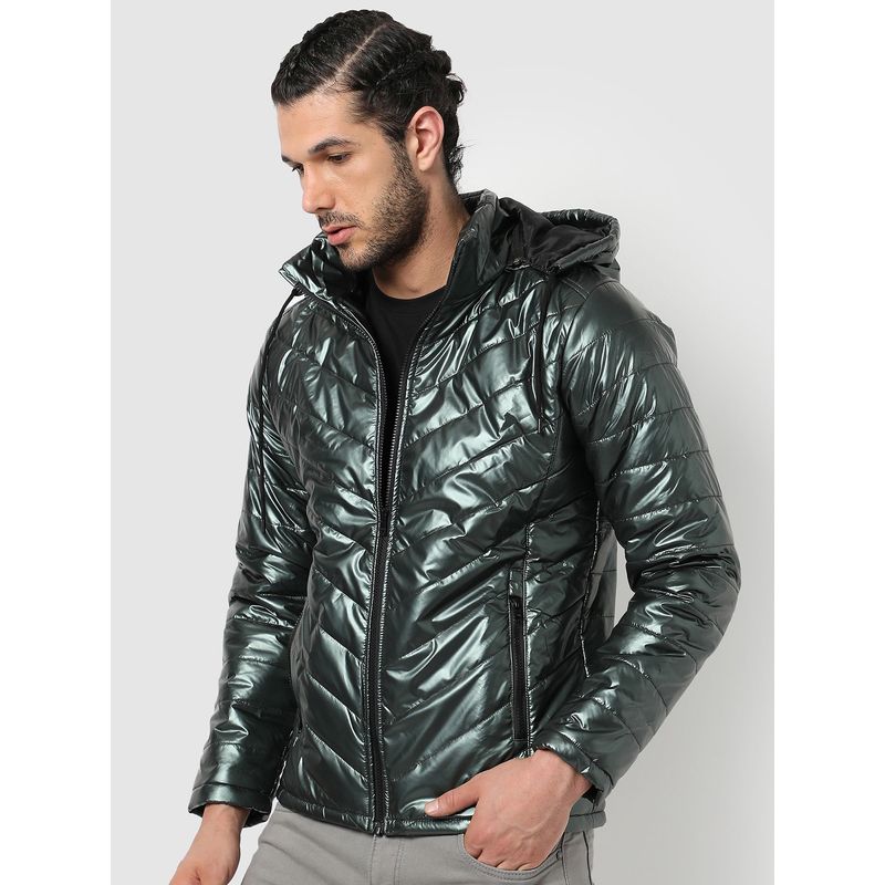 Campus Sutra Stylish Solid Winter Casual Heavy Jacket (M)