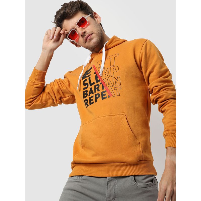 Campus Sutra Men Printed Stylish Hooded Sweatshirts (S)