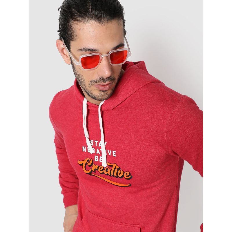 Campus Sutra Men Printed Hooded Sweatshirts (M)
