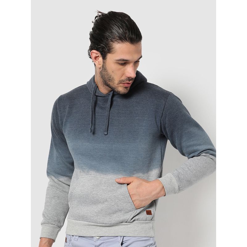 Campus Sutra Colourblock Hoodie with Kangaroo Pocket (XL)