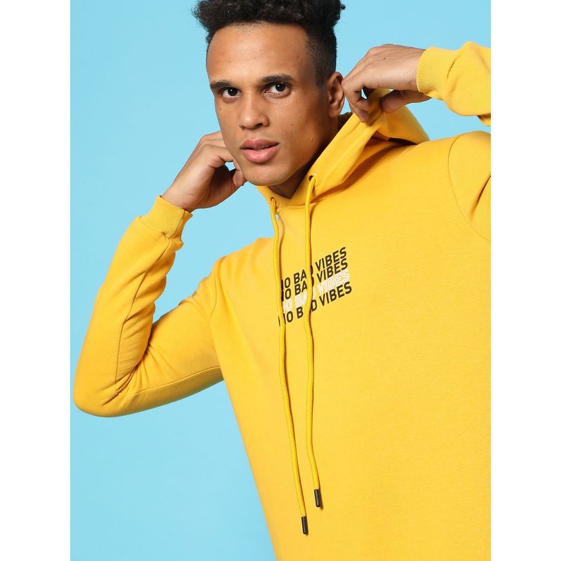 Campus Sutra Men Printed Stylish Hooded Sweatshirt (S)